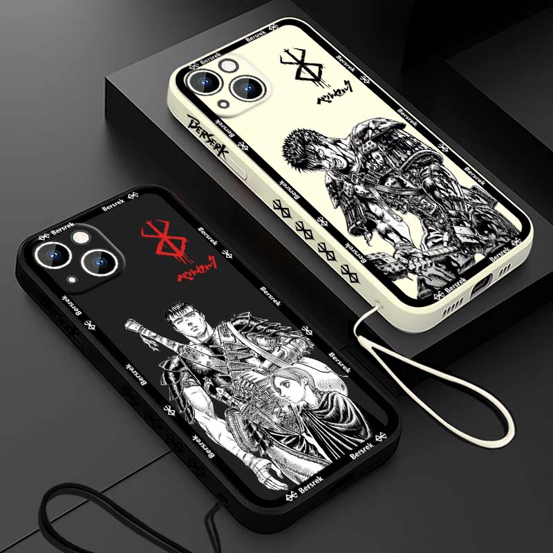 Apple Iphone 16 - Coque de téléphone liquide avec corde