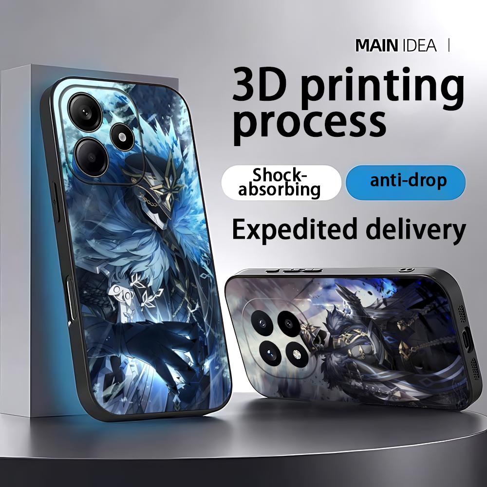 Xiaomi Redmi Note 13 - Genshin Impact Capitano coque de téléphone