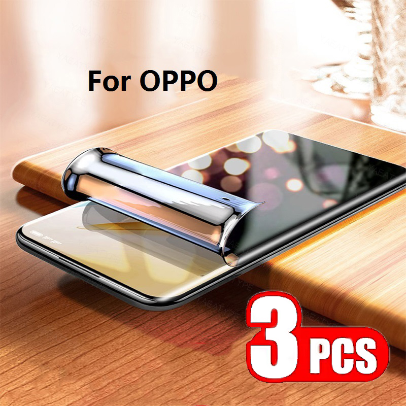 Oppo Reno 12 - Film Hydrogel de confidentialité, 3 pièces,