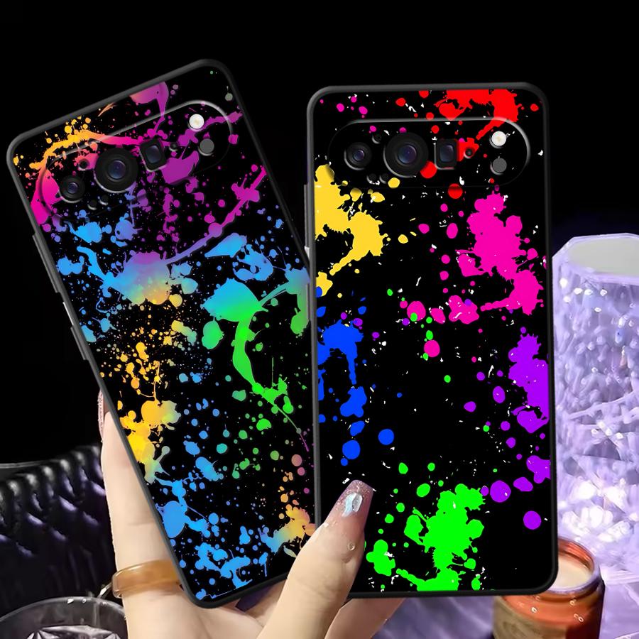 Google Pixel 8A - Coque de téléphone motif éclaboussures de