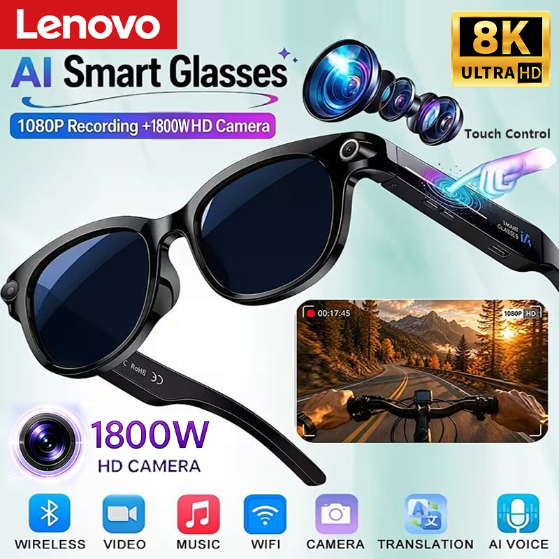 Smart Glasses Lens - Lunettes intelligentes Lenovo 8K 1800W avec