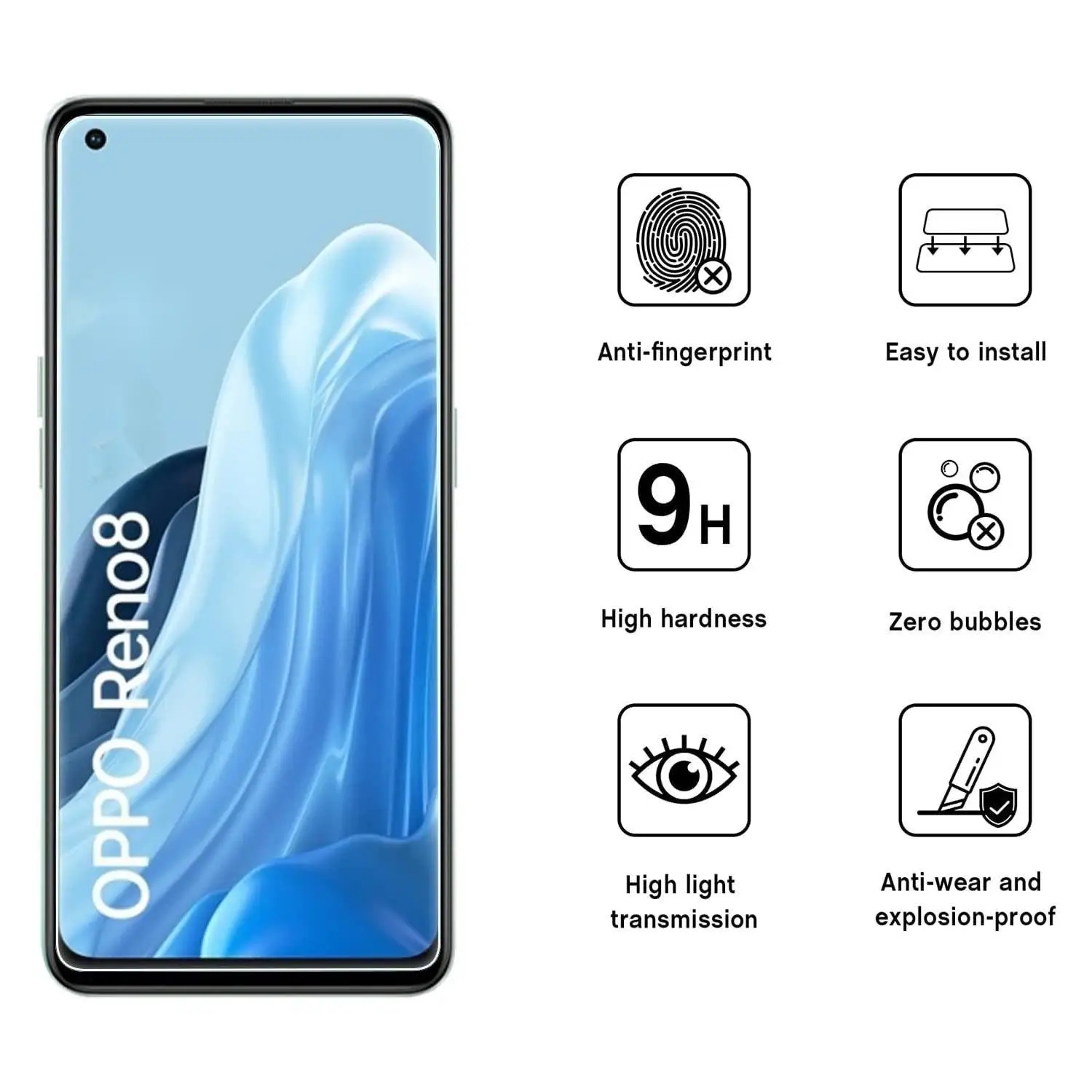 3 pièces verre trempé pour OPP - Oppo A78 avis et prix