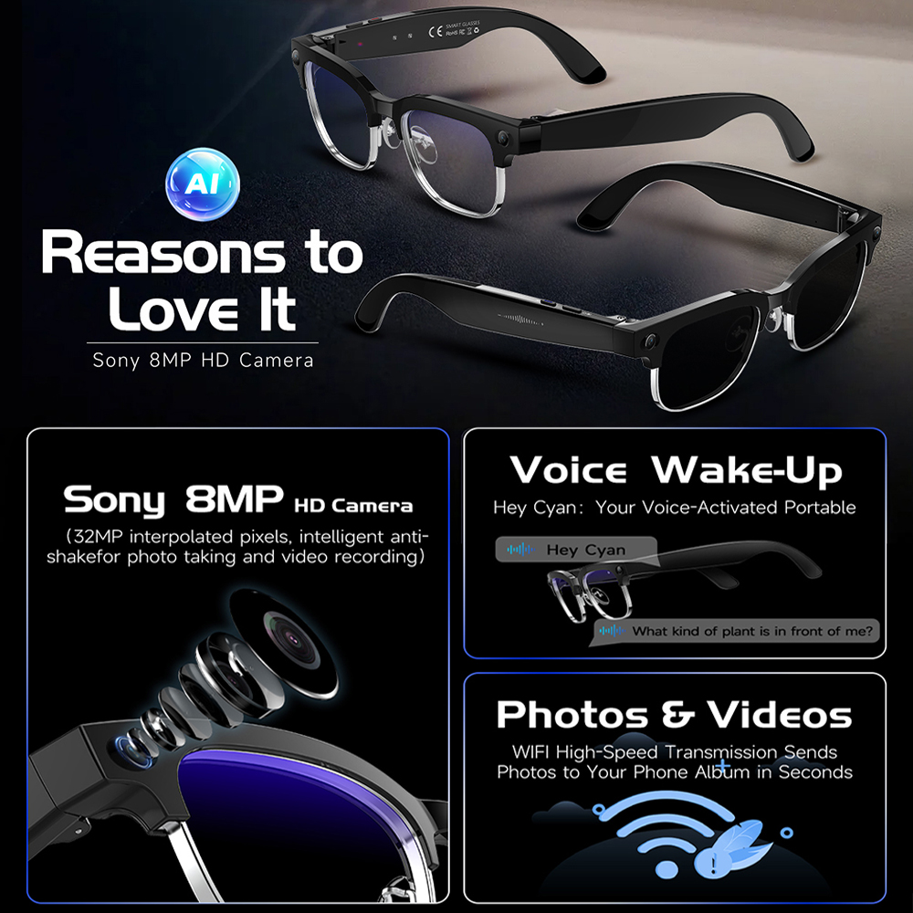 Nouvelles Lunettes Intelligent - Smart Glasses Lens avis et prix