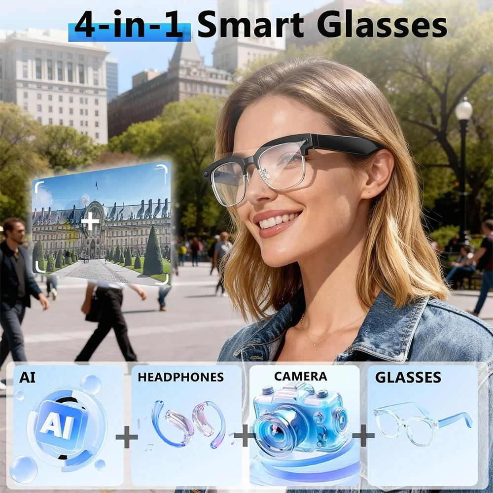 Lunettes Intelligentes 4K IA a - Smart Glasses Lens avis et prix