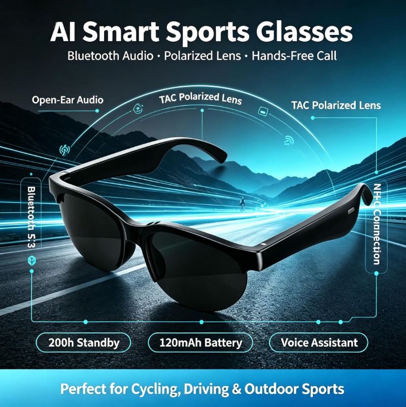 Lunettes intelligentes Bluetoo - Smart Glasses Lens avis et prix